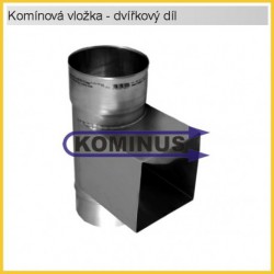 Dvířkový čistící díl v pr. 80 mm v tl, 0,5 mm (rozměr pro dvířka 140x140) Kominus