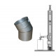 Koleno 30 st. Komínová vložka nerez tl. 1,0 mm 