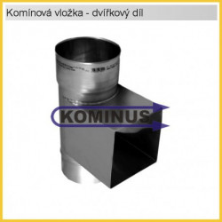 Čistící dvířkový díl žáruvzdorný v pr. 180 mm v tl. 1 mm - Kominus